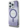 Etui Guess HC Resin Bottom Glitter do iPhone 16 Pro MagSafe fioletowy na NearMe.pl