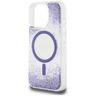 Etui Guess HC Resin Bottom Glitter do    iPhone 16 Pro Max MagSafe fioletowy na NearMe.pl