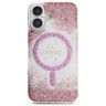 Etui Guess HC Resin Bottom Glitter do    iPhone 16 MagSafe różowy na NearMe.pl