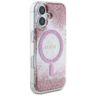 Etui Guess HC Resin Bottom Glitter do    iPhone 16 MagSafe różowy na NearMe.pl