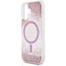 Etui Guess HC Resin Bottom Glitter do    iPhone 16 MagSafe różowy na NearMe.pl
