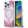 Etui Guess HC Resin Bottom Glitter do iPhone 16 Pro Max MagSafe różowy na NearMe.pl