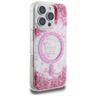 Etui Guess HC Resin Bottom Glitter do iPhone 16 Pro Max MagSafe różowy na NearMe.pl