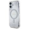 Etui Guess HC Resin Bottom Glitter do    iPhone 16 MagSafe srebrny na NearMe.pl