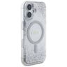 Etui Guess HC Resin Bottom Glitter do    iPhone 16 MagSafe srebrny na NearMe.pl