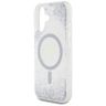 Etui Guess HC Resin Bottom Glitter do    iPhone 16 MagSafe srebrny na NearMe.pl
