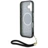 Etui Guess HC IML Leopard Triangle Cord  Strap do iPhone 16 MagSafe czarny na NearMe.pl