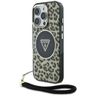 Etui Guess HC IML Leopard Triangle Cord  Strap do iPhone 16 Pro Max MagSafe brązowy na NearMe.pl