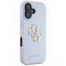 Etui Guess Grained Big 4G Logo Small     Classic Logo do iPhone 16 niebieski na NearMe.pl