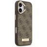 Etui Guess 4G Logo Plate MagSafe do      iPhone 17 brązowy na NearMe.pl