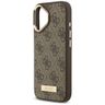 Etui Guess 4G Logo Plate MagSafe do      iPhone 17 brązowy na NearMe.pl