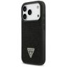 Etui Guess Rhinestone Triangle Logo do   iPhone 17 Pro czarny na NearMe.pl