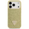Etui Guess Rhinestone Triangle Logo do   iPhone 17 Pro złoty na NearMe.pl