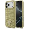 Etui Guess Rhinestone Triangle Logo do   iPhone 17 Pro Max złoty na NearMe.pl