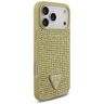 Etui Guess Rhinestone Triangle Logo do   iPhone 17 Pro Max złoty na NearMe.pl