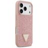 Etui Guess Rhinestone Triangle Logo do   iPhone 17 Pro różowy na NearMe.pl