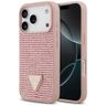 Etui Guess Rhinestone Triangle Logo do   iPhone 17 Pro różowy na NearMe.pl