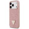 Etui Guess Rhinestone Triangle Logo do   iPhone 17 Pro różowy na NearMe.pl