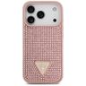 Etui Guess Rhinestone Triangle Logo do   iPhone 17 Pro różowy na NearMe.pl