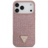 Etui Guess Rhinestone Triangle Logo do   iPhone 17 Pro Max różowy na NearMe.pl