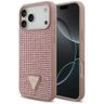 Etui Guess Rhinestone Triangle Logo do   iPhone 17 Pro Max różowy na NearMe.pl