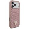 Etui Guess Rhinestone Triangle Logo do   iPhone 17 Pro Max różowy na NearMe.pl