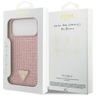 Etui Guess Rhinestone Triangle Logo do   iPhone 17 Pro Max różowy na NearMe.pl