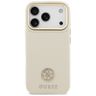 Etui Guess Grained Strass Logo MagSafe   do iPhone 17 Pro beżowy na NearMe.pl