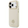 Etui Guess Grained Strass Logo MagSafe   do iPhone 17 Pro beżowy na NearMe.pl
