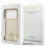 Etui Guess Grained Strass Logo MagSafe   do iPhone 17 Pro beżowy na NearMe.pl