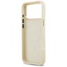 Etui Guess Grained Strass Logo MagSafe   do iPhone 17 Pro Max beżowy na NearMe.pl