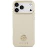 Etui Guess Grained Strass Logo MagSafe   do iPhone 17 Pro Max beżowy na NearMe.pl