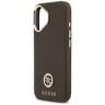 Etui Guess Grained Strass Logo MagSafe   do iPhone 17 brązowy na NearMe.pl