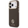 Etui Guess Grained Strass Logo MagSafe   do iPhone 17 Pro brązowy na NearMe.pl