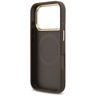 Etui Guess Grained Strass Logo MagSafe   do iPhone 17 Pro brązowy na NearMe.pl