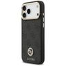 Etui Guess 4G Strass Logo & Big Strap    Metal Buttons MagSafe do iPhone 17 Pro Max czarny na NearMe.pl