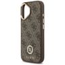 Etui Guess 4G Strass Logo & Big Strap    Metal Buttons MagSafe do iPhone 17 brązowy na NearMe.pl