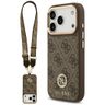 Etui Guess 4G Strass Logo & Big Strap    Metal Buttons MagSafe do iPhone 17 Pro brązowy na NearMe.pl