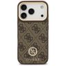 Etui Guess 4G Strass Logo & Big Strap    Metal Buttons MagSafe do iPhone 17 Pro brązowy na NearMe.pl