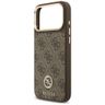 Etui Guess 4G Strass Logo & Big Strap    Metal Buttons MagSafe do iPhone 17 Pro Max brązowy na NearMe.pl