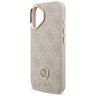 Etui Guess 4G Strass Logo & Big Strap    Metal Buttons MagSafe do iPhone 17 różowy na NearMe.pl