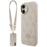 Etui Guess 4G Strass Logo & Big Strap    Metal Buttons MagSafe do iPhone 17 różowy na NearMe.pl