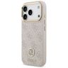 Etui Guess 4G Strass Logo & Big Strap    Metal Buttons MagSafe do iPhone 17 Pro różowy na NearMe.pl