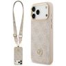 Etui Guess 4G Strass Logo & Big Strap    Metal Buttons MagSafe do iPhone 17 Pro Max różowy na NearMe.pl