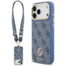 Etui Guess 4G Strass Logo & Big Strap    Metal Buttons MagSafe do iPhone 17 Pro Max niebieski na NearMe.pl