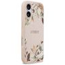 Etui Guess Grained Flowers Classic Logo  MagSafe do iPhone 17 różowy na NearMe.pl
