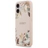 Etui Guess Grained Flowers Classic Logo  MagSafe do iPhone 17 różowy na NearMe.pl