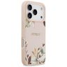 Etui Guess Grained Flowers Classic Logo  MagSafe do iPhone 17 Pro różowy na NearMe.pl