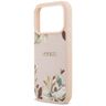 Etui Guess Grained Flowers Classic Logo MagSafe do iPhone 17 Pro Max różowy na NearMe.pl