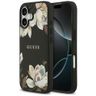 Etui Guess Grained Flowers Classic Logo  MagSafe do iPhone 17 czarny na NearMe.pl